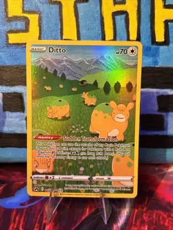 Ditto GG22/GG70 2023 Pokemon Card TCG Crown Zenith Full Art Rare HOLO NM - Image 1