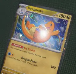 TRIPLE WHOLE SWIRL FART 🌀💫Dragonite 149/165 Cosmos Promo 151 Sams Pokemon Card - Image 2