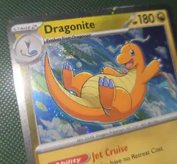 TRIPLE WHOLE SWIRL FART 🌀💫Dragonite 149/165 Cosmos Promo 151 Sams Pokemon Card - Image 4