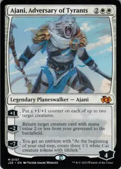 Ajani, Adversary of Tyrants - Foundations Jumpstart - 157 - NM - Image 1