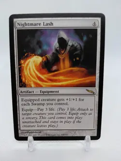 NM Nightmare Lash Mirrodin Mtg Magic the Gathering - Image 1