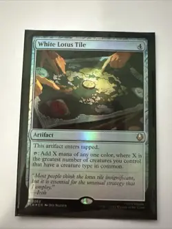 White Lotus Tile Avatar: The Last Airbender Foil - Image 1