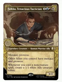 Sokka, Tenacious Tactician - Showcase Regular - MTG Avatar - TLA 352 - Image 1