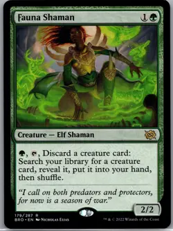 Fauna Shaman R The Brothers' War 179 NM Normal - Image 1