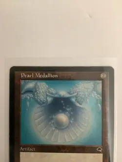 Pearl Medallion Tempest Rare Magic the Gathering Trading Card LP - Image 3
