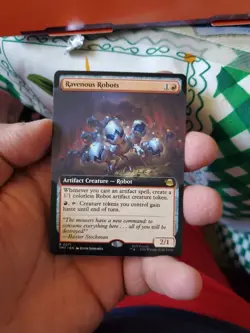 Ravenous Robots - Extended Art - MTG - TMT - TMNT - NM 0271 - In Hand - Image 1