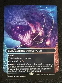 MTG Edge of Eternities Stellar Sights Wandering Fumarole Borderless 0045 Rare - Image 1