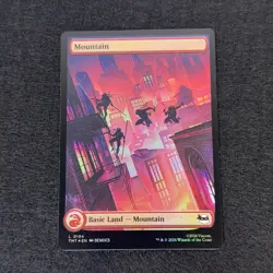 Magic The Gathering MTG TMNT Mountain 0194 Foil Land NM/M P125 - Image 3