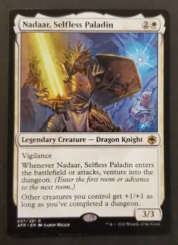 MTG 27/281 NADIR,SELFLESS PALADIN Rare Adventures in the forgotten Realms⚔NM/MT - Image 1