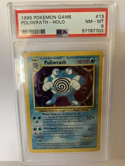 Pokemon TCG Poliwrath Base Set 2 15/130 Holo Unlimited Holo Rare - Image 1