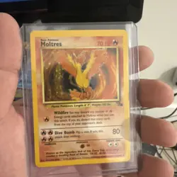 1999 Pokemon Fossil Moltres #12/62 - Image 1