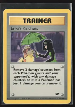 Erika's Kindness Rare Gym Challenge 103/132 LP Pokemon Card - Image 1