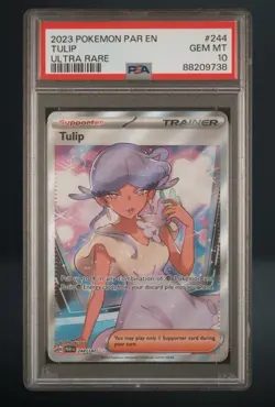 2023 POKEMON Par Ev Tulip Special Illustration Ultra Rare 244 PSA 10 - Image 1