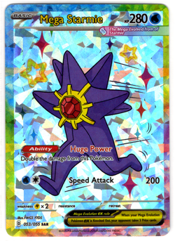 POKEMON - CHINESE DERP * MEGA STARMIE - CRACKED ICE FOIL HOLO - Image 1