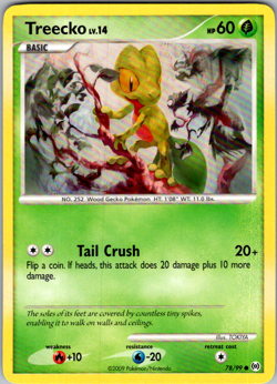 Treecko 78/99 Non Holo Platinum Arceus Set Pokemon Card 2009 - Image 1