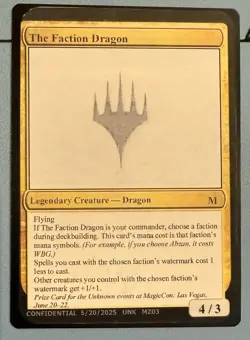 The Faction Dragon - MagicCon Las Vegas 2025 Unknown Event Playtest MTG - Image 1