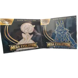 Pokemon TCG Mega Evolution Elite Trainer Box Gardevoir Lucario Set of 2 - Image 1