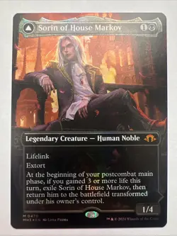 MTG Sorin of House Markov (Borderless Textured Foil) Modern Horizons 3 NM - Image 1