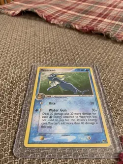 Pokemon Vaporeon POP Series 3 Eeveelution 6/17 Holo Rare Promo Foil 2006 - Image 1