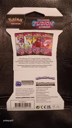 Pokemon Sword & Shield 08 Fusion Strike Sleeved Booster Pack Genesect Art Work 820650809170 - Image 2