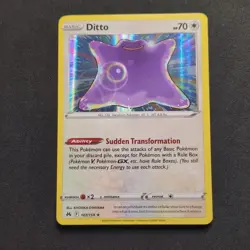 Pokemon TCG Ditto Crown Zenith 107/159 Holo Rare Near Mint - Image 1