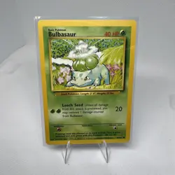 Bulbasaur Base Set 44/102 Regular 1999-2000 WOTC Pokemon - Image 1
