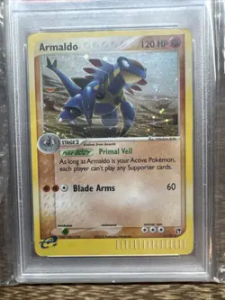 Pokemon TCG Armaldo EX Sandstorm Holo PSA 5 - Image 3