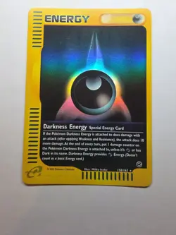 Darkness Energy 158/165 Pokemon TCG Expedition Reverse Holo Rare e Reader NM - Image 1