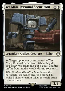 1 x Yes Man, Personal Securitron - Universes Beyond: Fallout - NM-Mint - MTG - Image 1