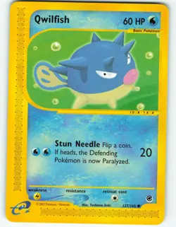 Qwilfish - 127/165 Expedition Base Set - Pokemon TCG - 2002 - Image 1