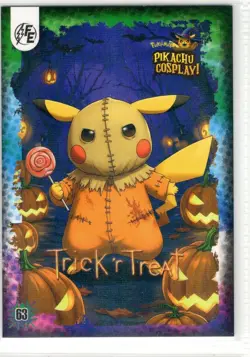 Trick'r Treat (Pikachu) #63 - Galaxy Holo - Electric Pikachu Cosplay - Pokemon - Image 1
