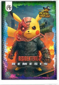 Resident Evil 3 Nemesis #52 - Galaxy Holo - Electric Pikachu Cosplay - Pokemon - Image 1