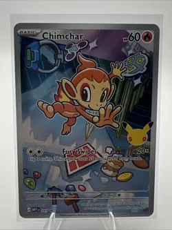 Pokemon TCG - Chimchar - First Partner Illustration Promo 041 30th Anniversary - Image 1