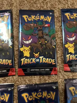 Lot of 31 SEALED Pokemon Trick or Trade 2024 Halloween Booster Pack - Image 1