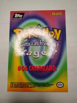 Charizard E6 of 12 Topps Pokemon TV Animation Series nm - Image 2