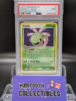 2007 Pokemon EX Power Keepers #7 Cradily - Holo PSA 9 - Image 1