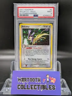 2007 POKEMON EX POWER KEEPERS #8 DELCATTY-HOLO PSA 9 - Image 1