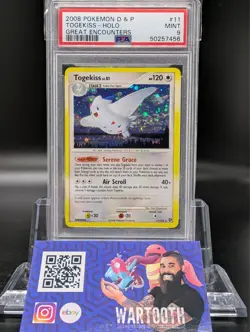 Pokemon Togekiss Great Encounters Holo Rare #11 PSA 9 Mint - Image 1