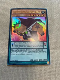 Yu-Gi-Oh! performapal king bear mint ultra rare 1st ed YS16-EN002 - Image 1