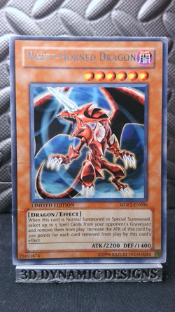 | Yugioh White-Horned Dragon MDP2-EN006 RARE Mcdonalds Promo HP 🔥 | - Image 1