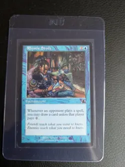 Magic the Gathering Rhystic Study Prophecy Blue Enchantment Card - Image 1