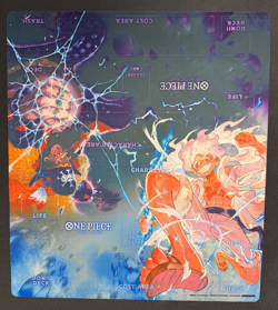 Official One Piece Playmat- Luffy & Blackbeard 2 Player Tournament Mat! - Image 1