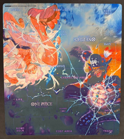 Official One Piece Playmat- Luffy & Blackbeard 2 Player Tournament Mat! - Image 2