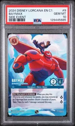 Disney Lorcana 2024 Baymax Armored Companion Promo PSA 10 Non-Foil - Image 1