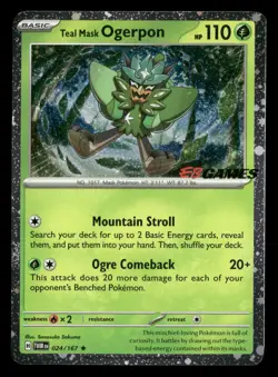 Teal Mask Ogerpon - Eb Games Promo - Pokemon Card - NM/M - Image 1