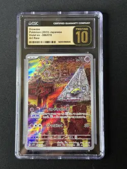 CGC Pristine 10 Drowzee 086/078 AR Art Rare Violet ex sv1V Japanese Pokemon Card - Image 1