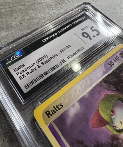 Pokemon Card Ralts CGC 9.5 Mint+, EX Ruby & Sapphire 68/109, 2003 (1) - Image 5
