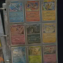 Pokemon TCG Binder Lot Vaporeon Flareon Jolteon Espeon Umbreon Trainer Cards - Image 1