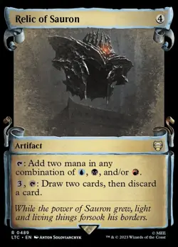 Relic of Sauron Scroll Showcase 489 FOIL LOTR Tales of Middleearth CMDR HP - Image 1