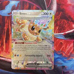 Pokemon TCG Eevee EX Prismatic Evolutions Double Rare Holo Card 075/131 SV - Image 1